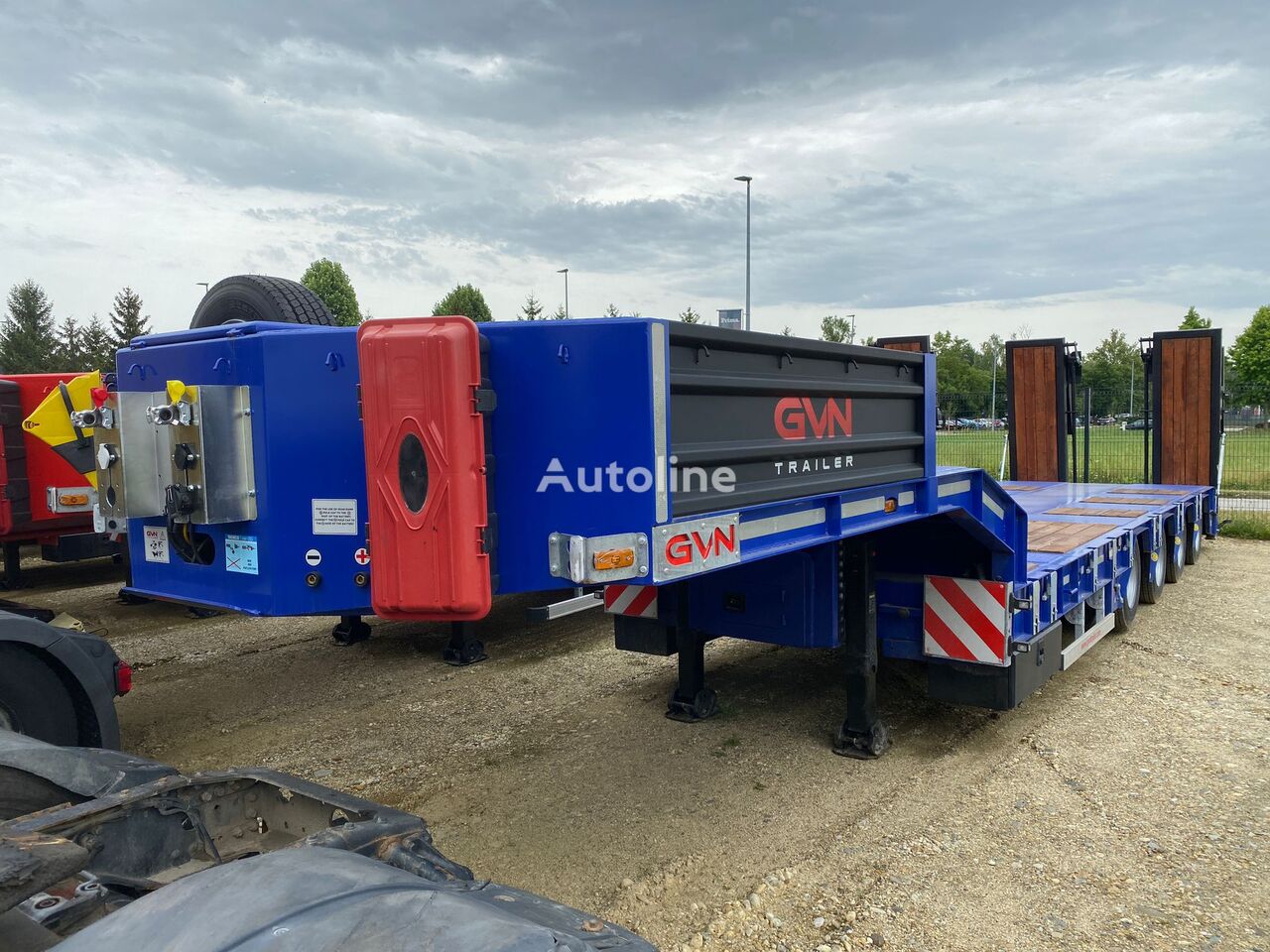 GVN Trailer GVN429, 4-Achs ext. Tieflader NEU! low bed semi-trailer