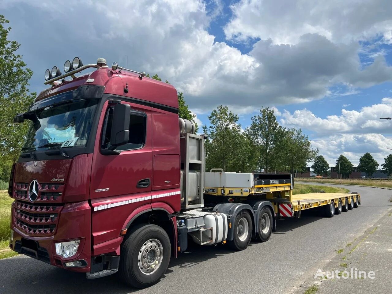 Goldhofer STZ MPA 5 67/80 A låg lastare semitrailer