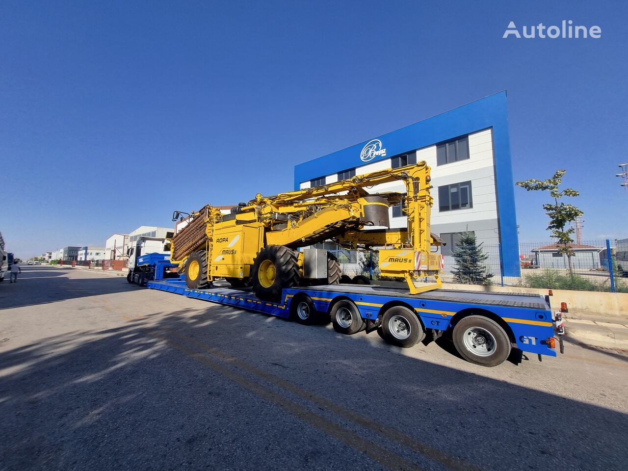 جديدة العربات نصف المقطورة عربة مقطورة مسطحة منخفضة Gürleşenyıl low boy semi trailers