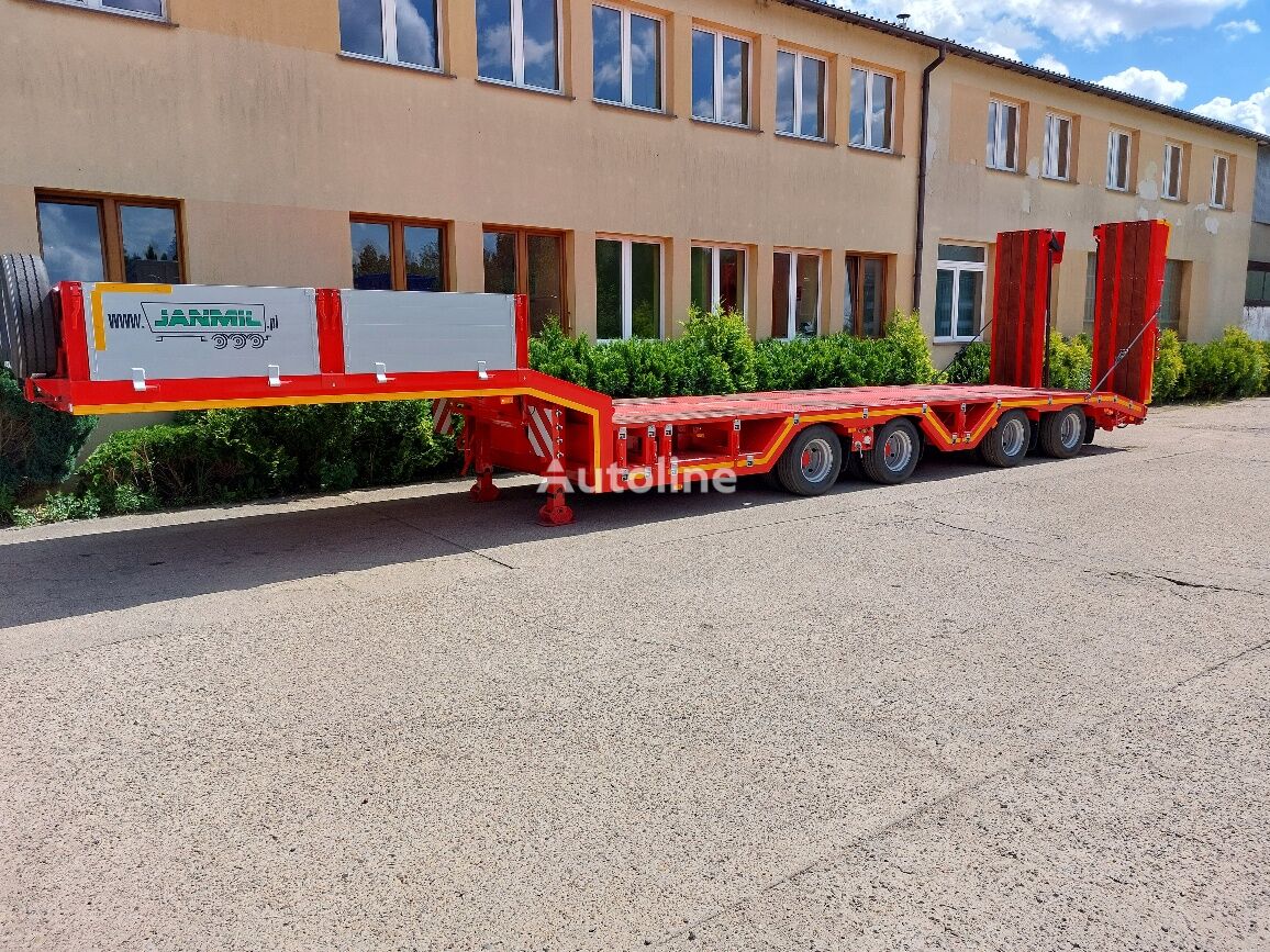 new Janmil najazdy hydrauliczne ON STOCK  57 700 kg low bed semi-trailer