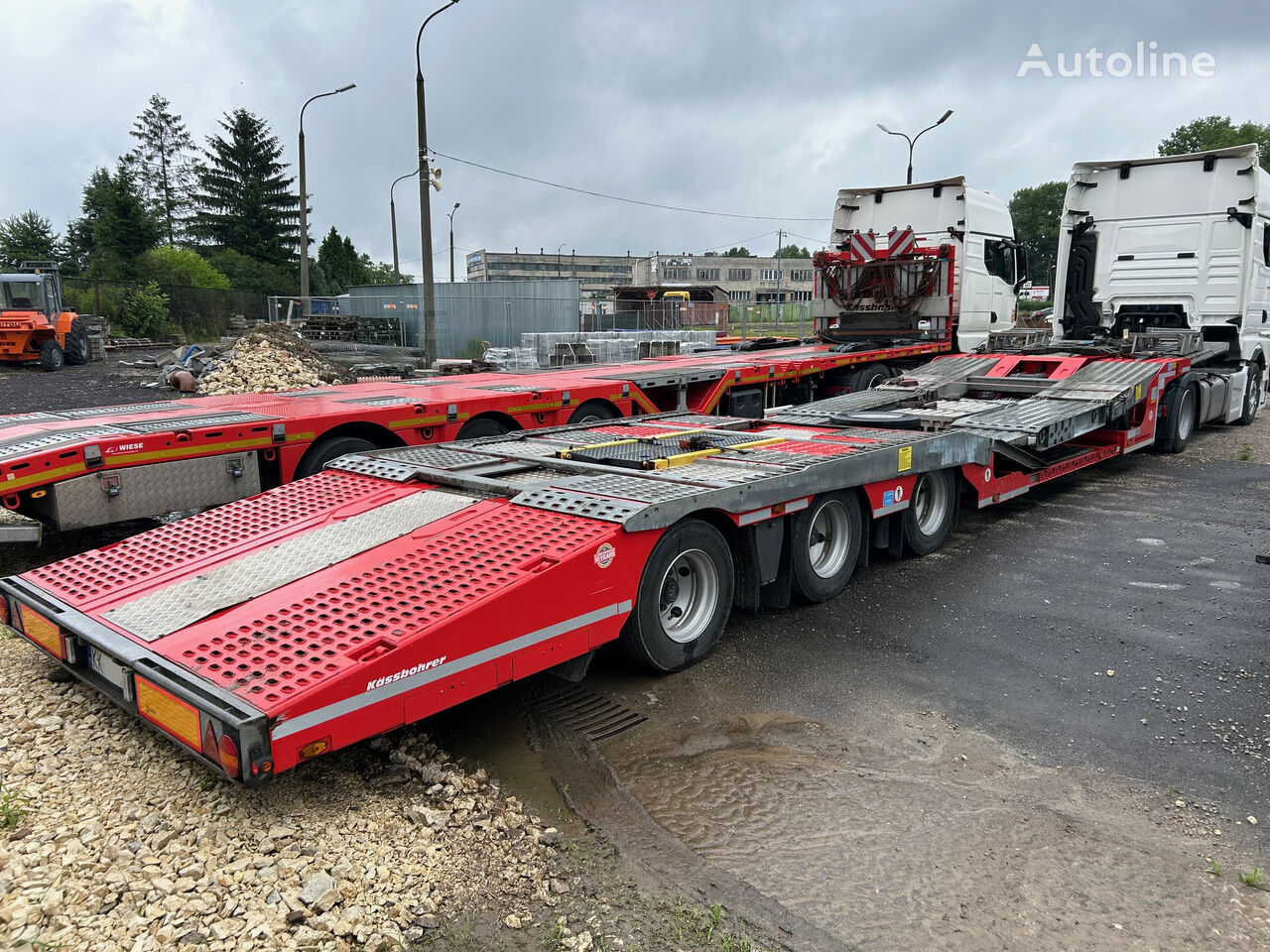 Kässbohrer Flex Carrier Autotransporter Lkw Lohr dieplader oplegger