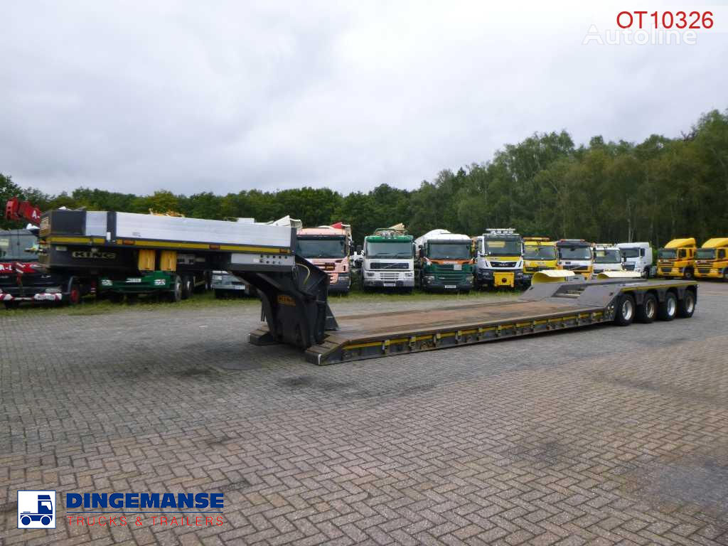 العربات نصف المقطورة عربة مقطورة مسطحة منخفضة King 4-axle lowbed trailer 106 t