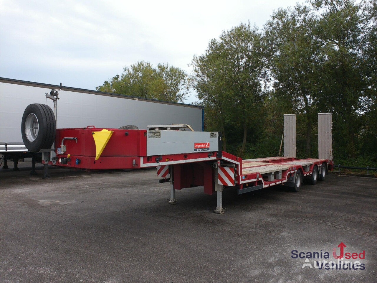 Langendorf SANH Tieflader normal low bed semi-trailer