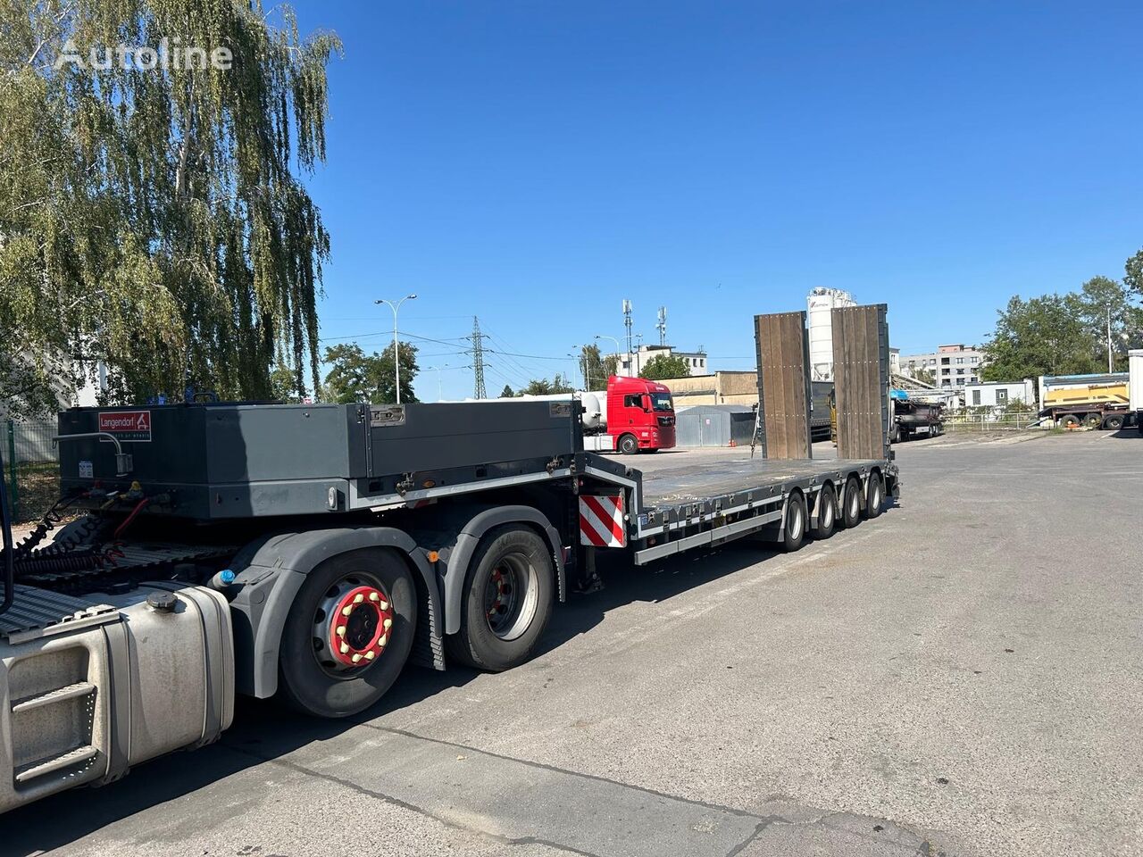 neuer Langendorf  SATÜV 40 - 4axle extendable Tieflader Auflieger