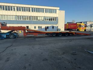 Meusburger MTS 3, 2 AXLE FORCED STEERING,1 LIFT AXLE, DOUBLE HYDR. RAMPS &H Tieflader Auflieger