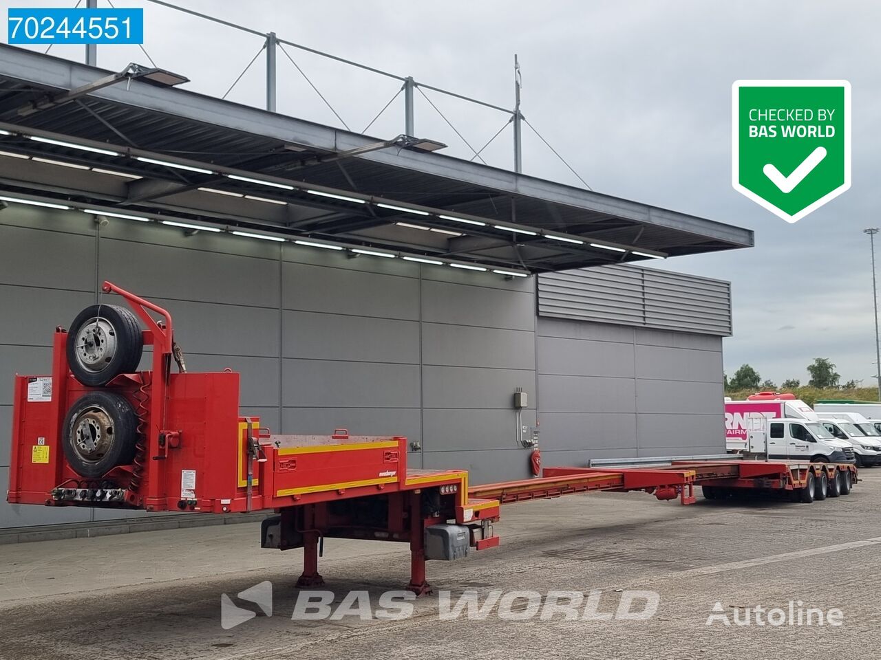 semi-remorque porte-engins Meusburger MTS-4 2xAusziehbar bis 12M Lift + 4xLenkachse