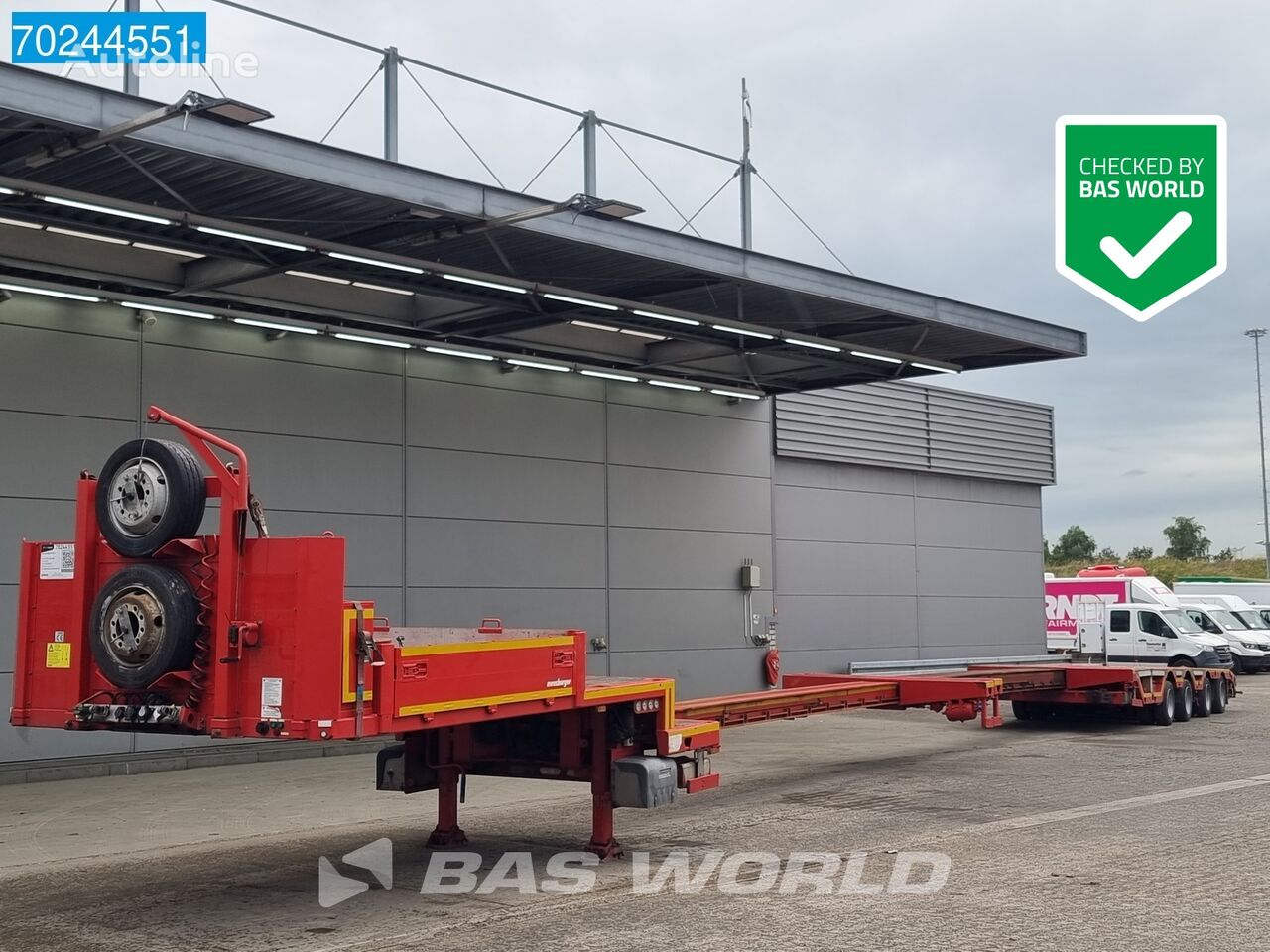 semi-remorque porte-engins Meusburger MTS-4 2xAusziehbar bis 12M Lift + 4xLenkachse