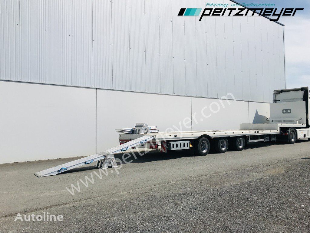 Möslein 3-Achs-Tieflader  STO 3, Lenkachse, Rampen, neuwertig low bed semi-trailer