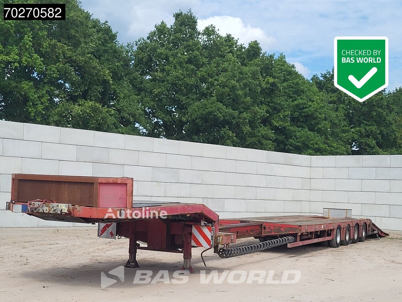 Nooteboom 0SD04072-S17DE-1H1H 4 axles Ausziebahr 2xSteering RAMPS low bed semi-trailer for sale | Autoline US Nooteboom 0SD04072-S17DE-1H1H 4 axles Ausziebahr 2xSteering RAMPS low bed semi-trailer - Autoline