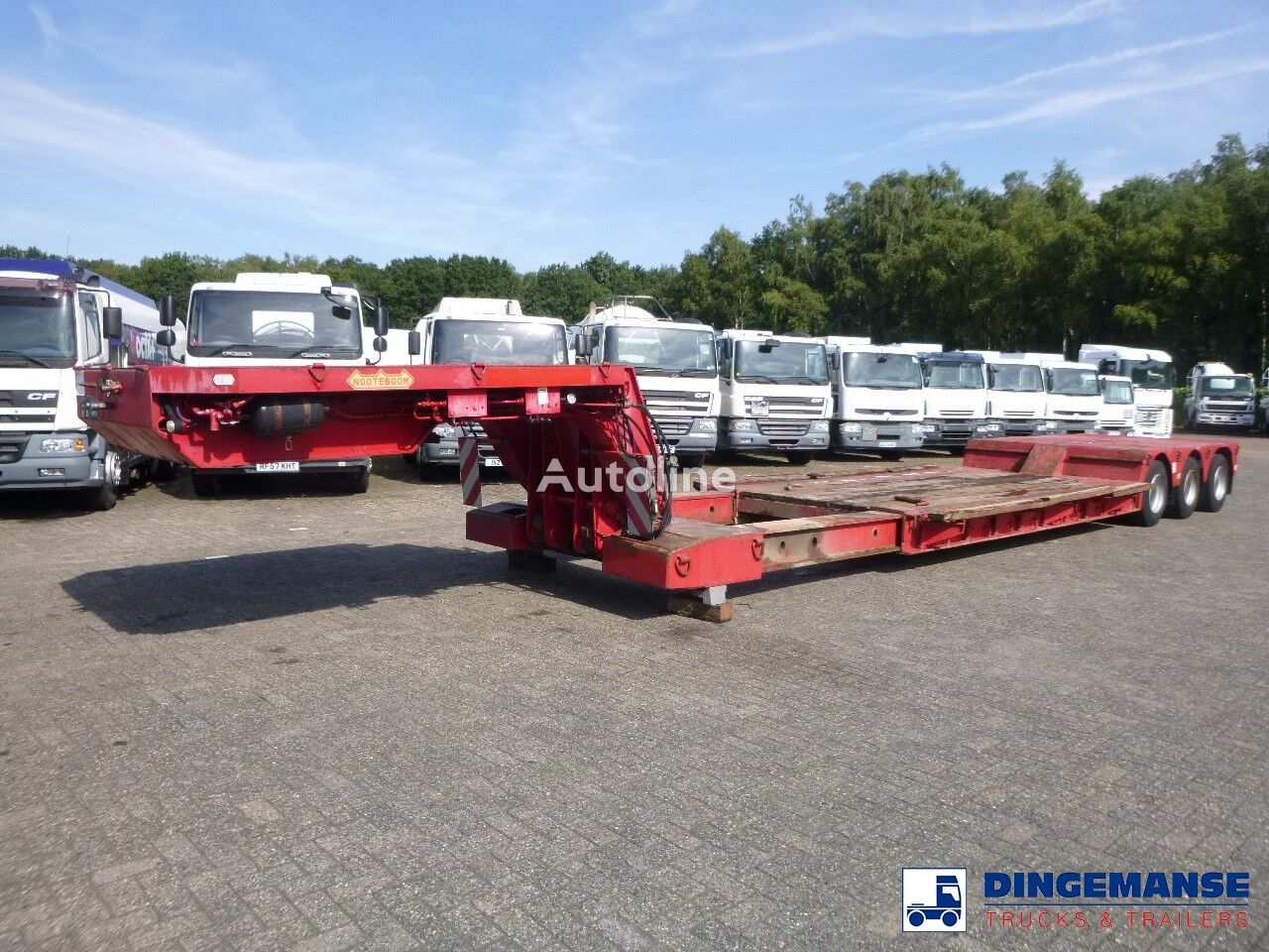 žemo profilio platforma puspriekabė Nooteboom 3-axle lowbed trailer OSDAZ-56