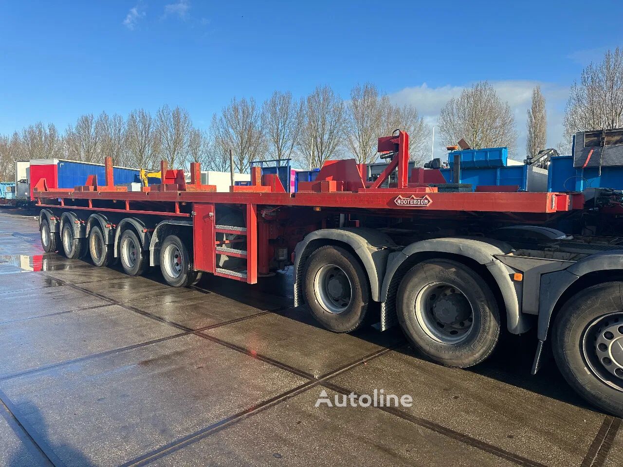 Nooteboom 5 AXLE 75 TON REMOTE CONTROLE alçak şasi yarı römork