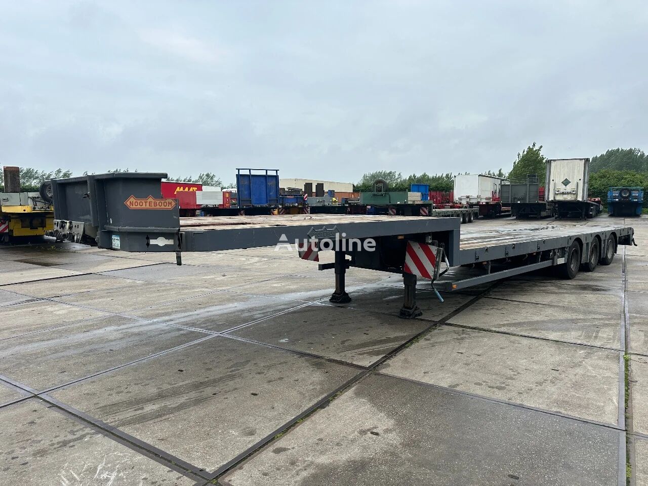 Nooteboom LAST AXEL STEERING low bed semi-trailer