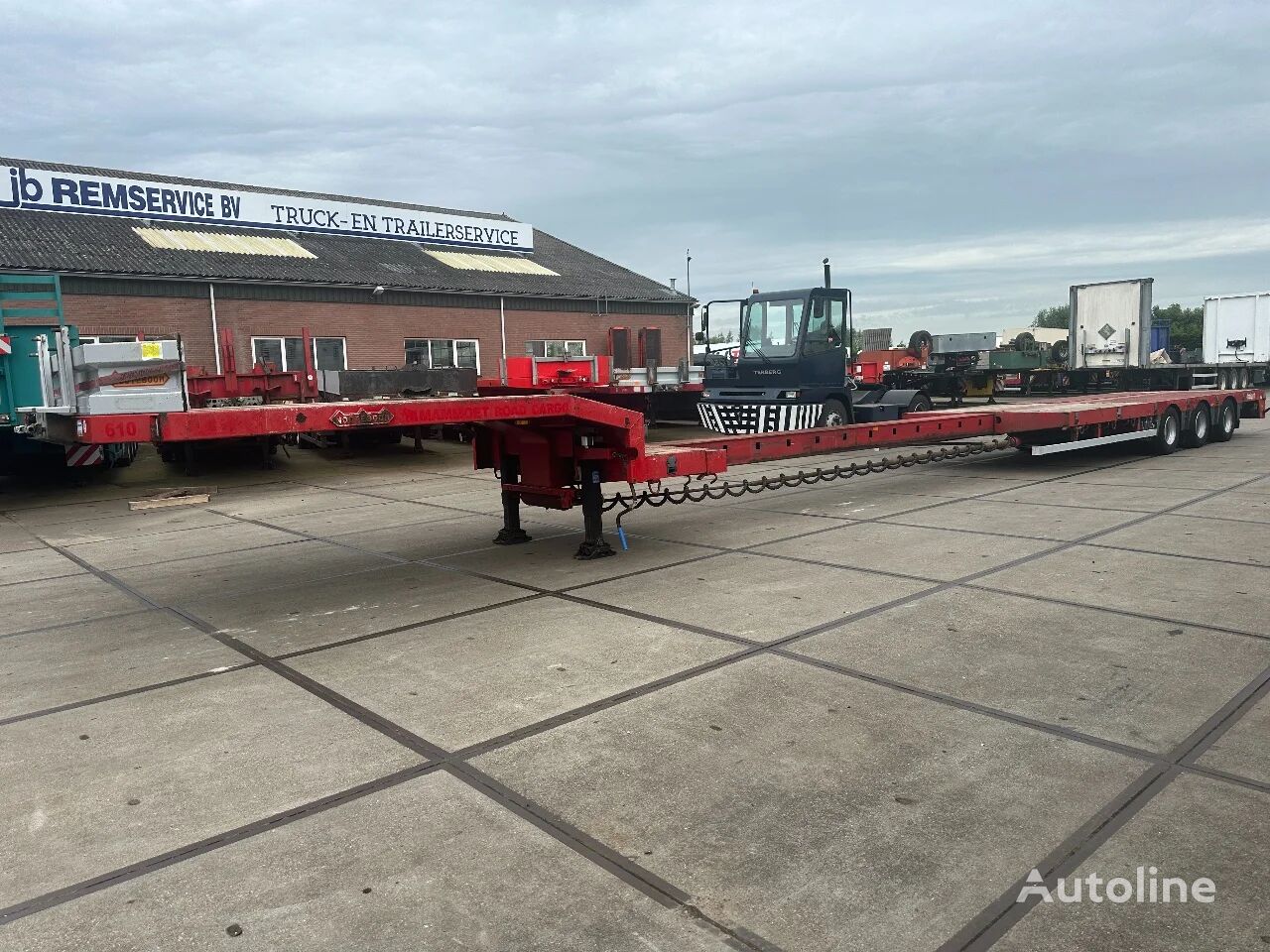 Nooteboom LAST AXEL STEERING 6,8 EXTENDABLE low bed semi-trailer