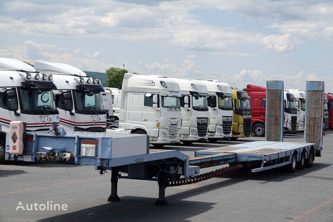 Nooteboom NACZEPA LAWETA / NISKOPODWOZIE / ROZCIĄGANA 19,4 M / 3 OSIE SKRĘ semitrailer lav