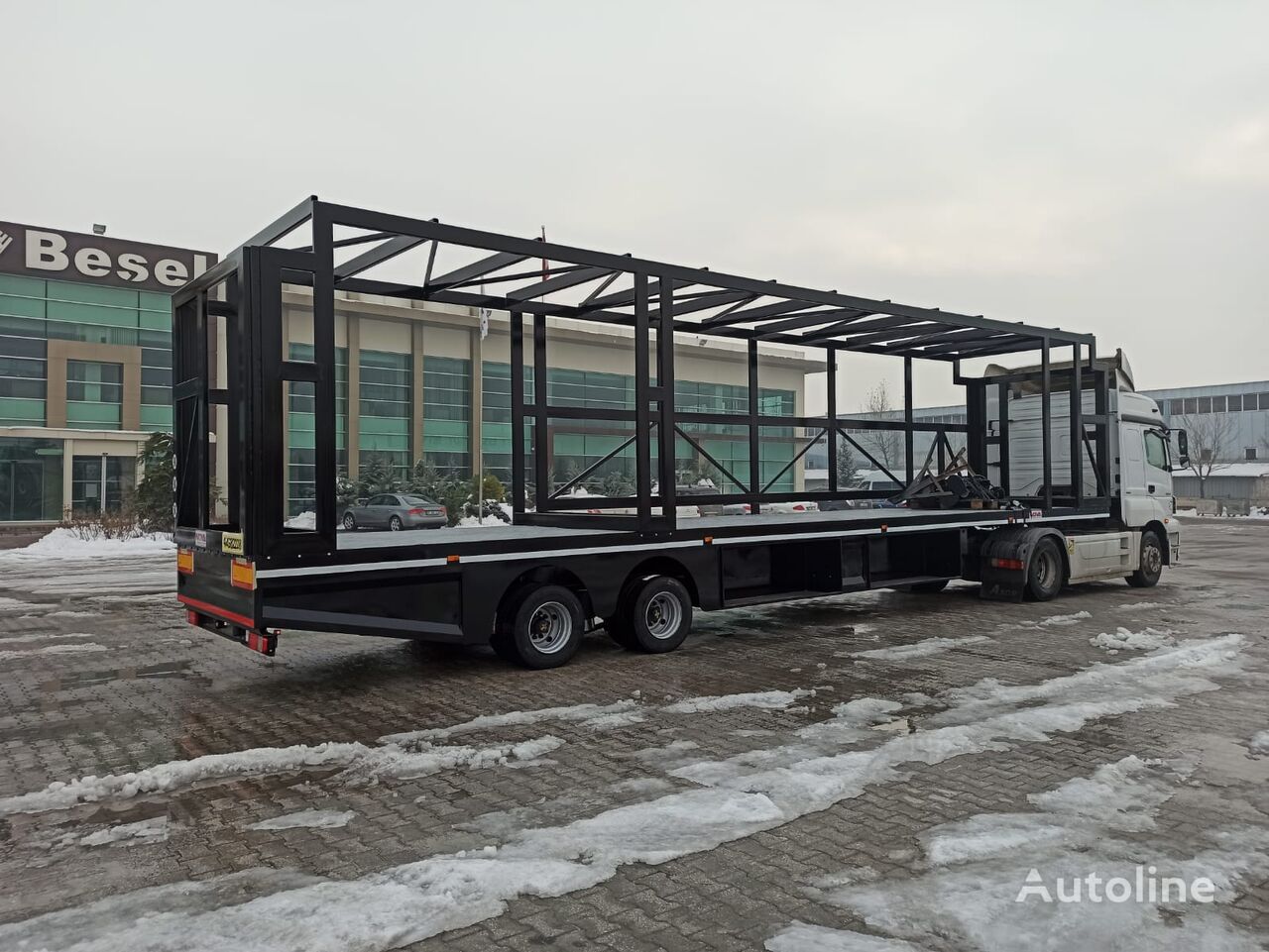 jauns Nova New - Customize Semi Trailer Production - 2025 zema profila platforma puspiekabe