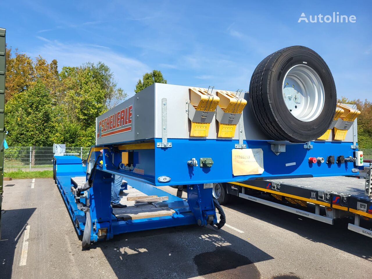 new Scheuerle low bed semi-trailer