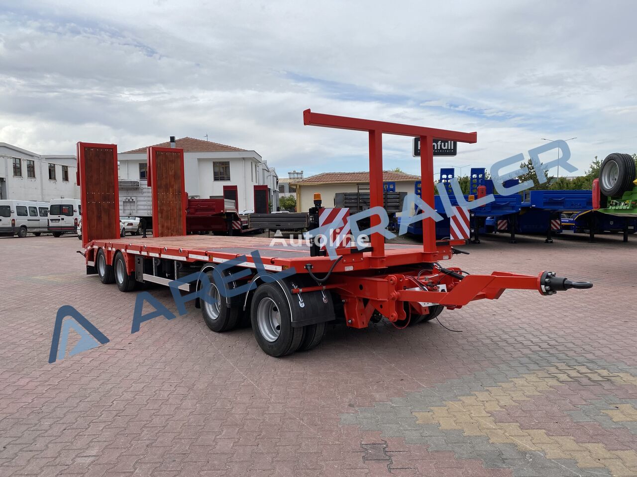 trailer dengan loader rendah Arel Trailer 4 AXLE DRAWBAR REMORQUE CUSTOMIZE baru