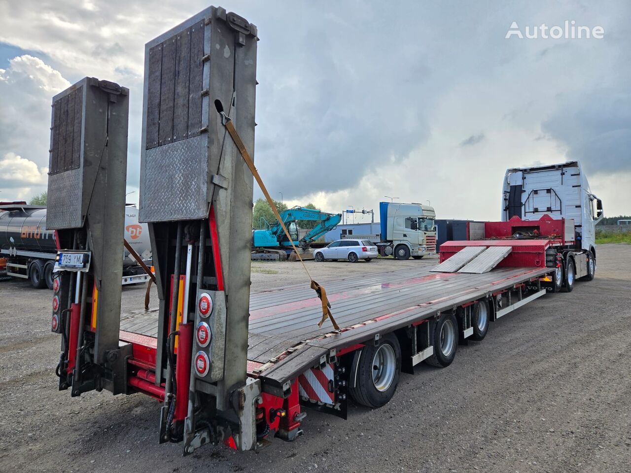 Bodex NN3 winch low loader trailer