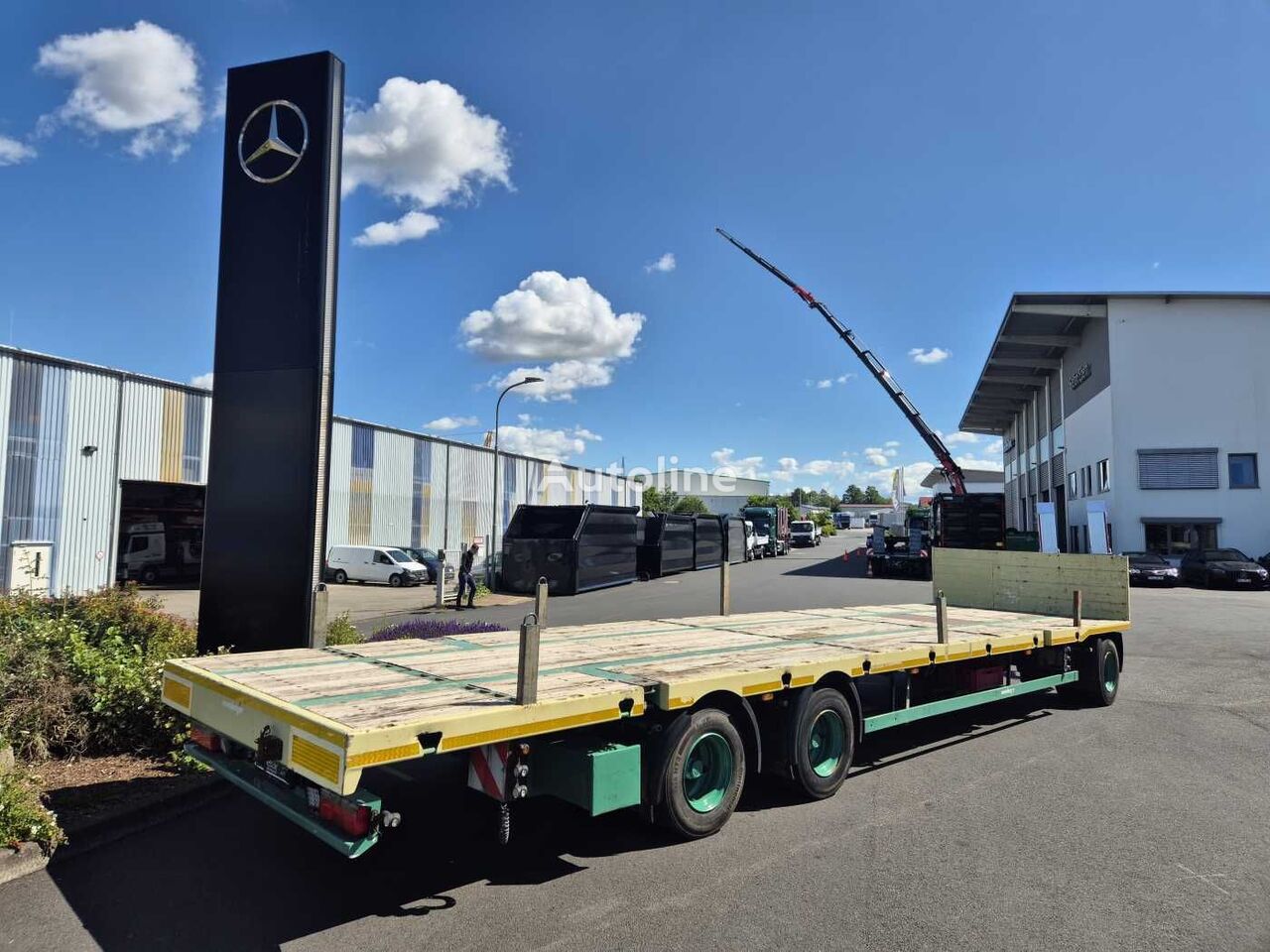 Meusburger MPJ-3 Plattform BPW-Achsen Container perävaunu lavetti