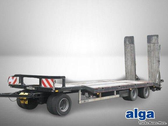 Möslein 3-Achser, Rampen, 30to. GG., Blattfederung low loader trailer