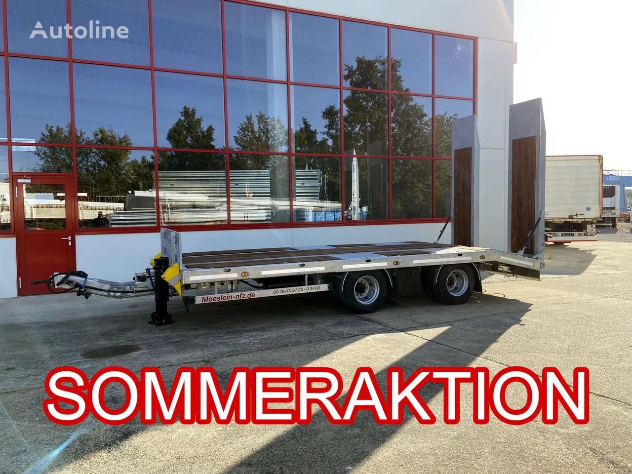 new Möslein TT21 low loader trailer