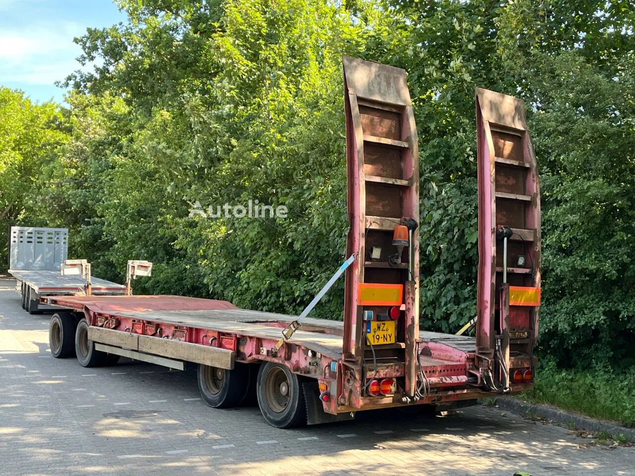 저상 트레일러 Nooteboom ASD-40-22 - ZWAANHALS - GIEKSLEUF - HYDRO BANEN - Autoline