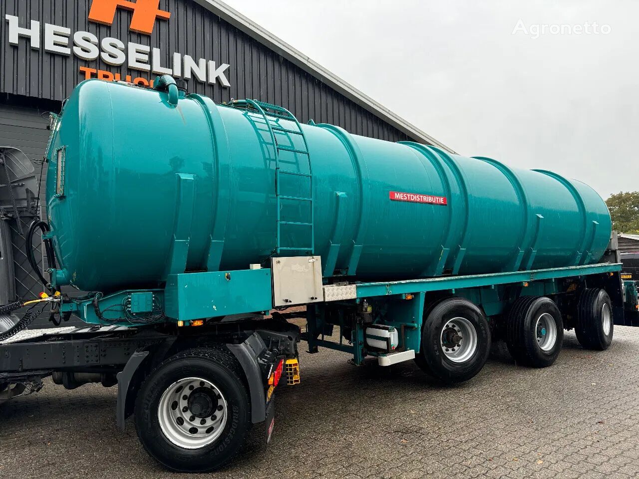 Veenhuis 36m3 RVS Mestoplegger Geijkte weging Bemonstering 2x stuuras manure container