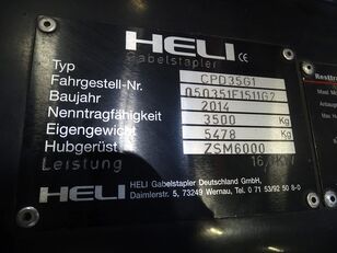 Heli CPD35G1 carretilla eléctrica