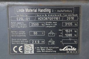 فروش لیفتراک برقی Linde E25L-01 - تصویر 35 | Machineryline IR لیفتراک برقی Linde E25L-01 | تصویر 35 - Machineryline