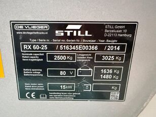 Still RX60-25 Battery year 2021 electric forklift for sale - Image 7 | Machineryline AU Still RX60-25 Battery year 2021 electric forklift | Image 7 - Machineryline