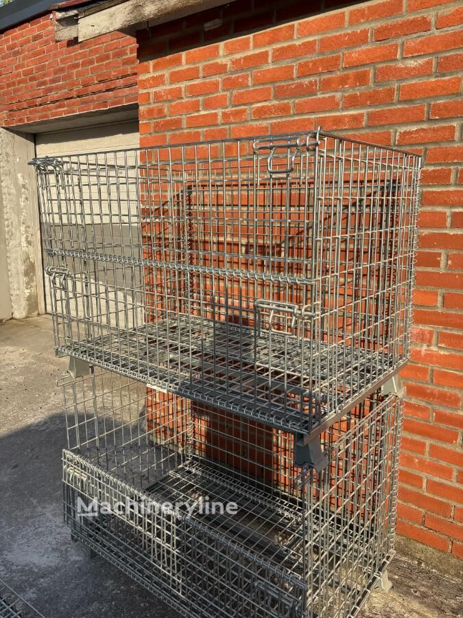 Gittercontainer Stålpalle mrežasti kontejner - Machineryline