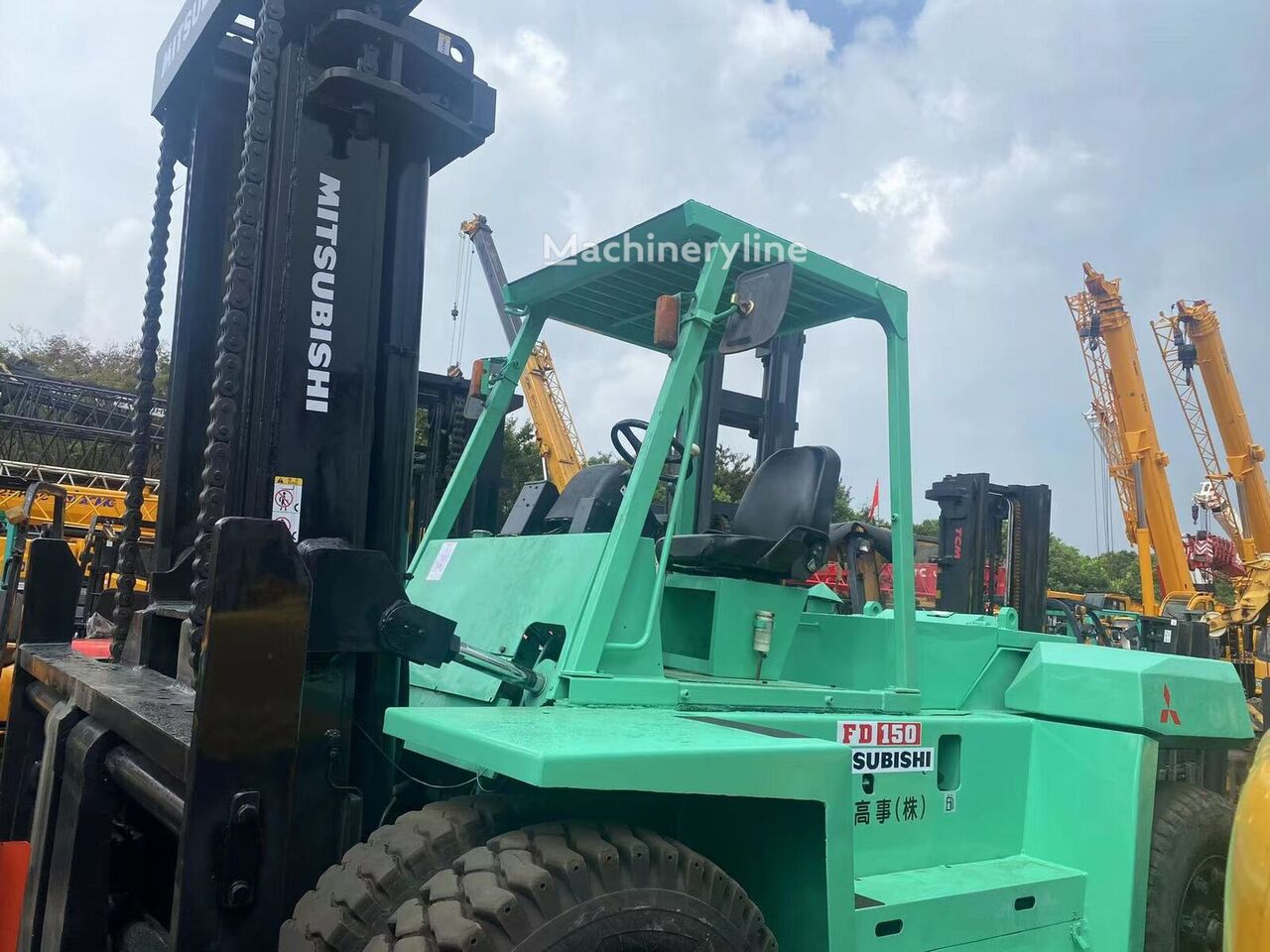 Mitsubishi FD150 high capacity forklift for sale | Machineryline ET Mitsubishi FD150 high capacity forklift - Machineryline