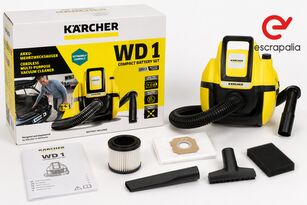 1 aspirador en seco y húmedo a batería Kärcher WD 1 Compact Batt industrial vacuum cleaner