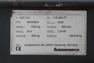 Štabeliuotojo Jungheinrich EJC 212 330 ZT pardavimas - Vaizdas 6 | Machineryline LT Štabeliuotojas Jungheinrich EJC 212 330 ZT | Vaizdas 6 - Machineryline