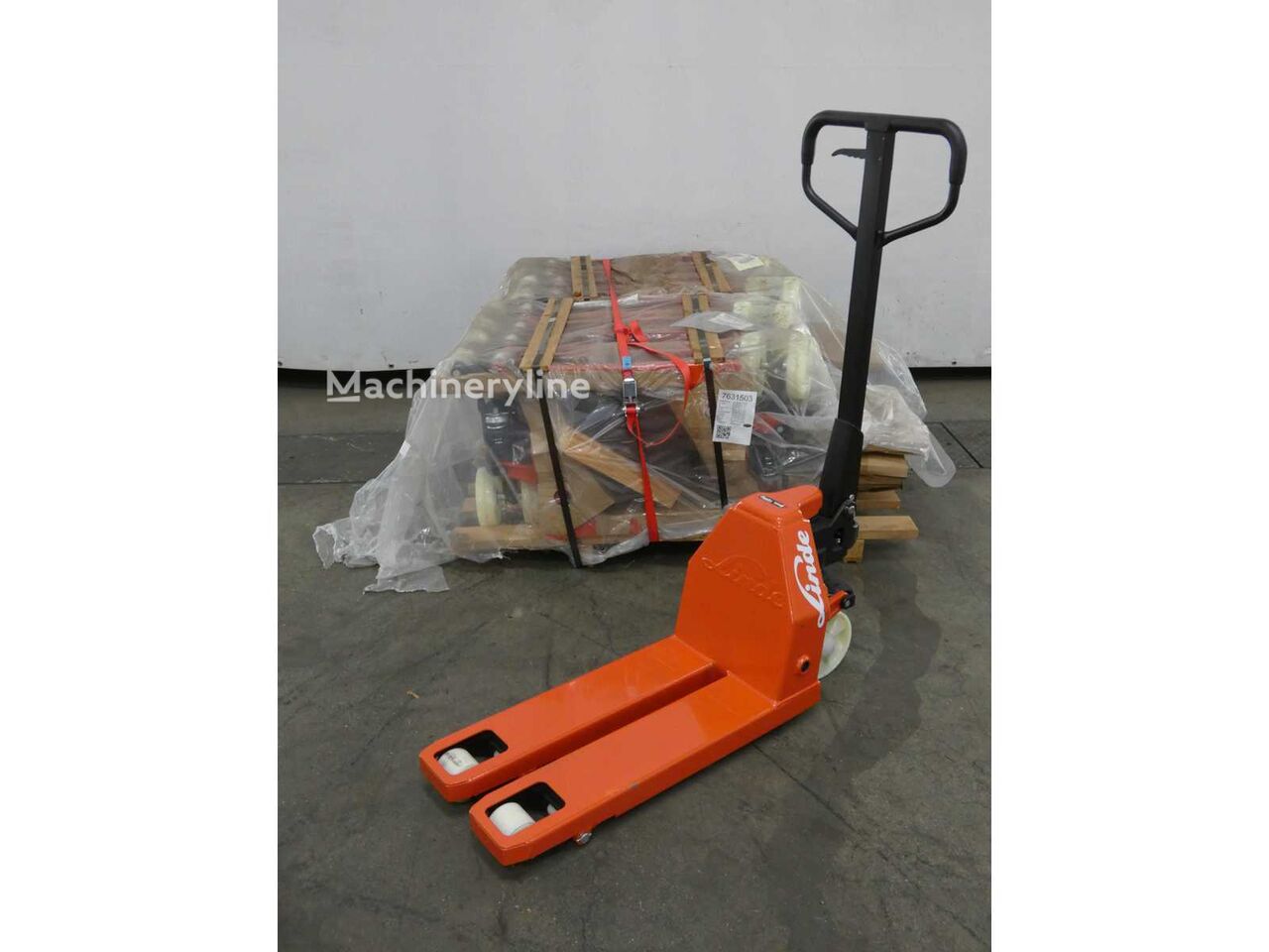 Transpalette manuel Linde 8x HPTM15 High/350mm - Machineryline