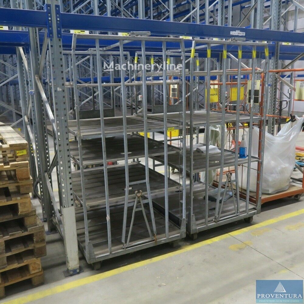 عربة ترولي تحميل Transportwagen Stahl/Holz verzinkt für Kleinteile - Machineryline