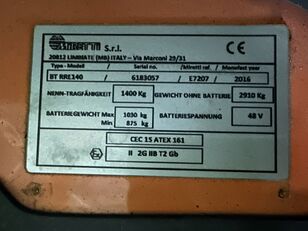 ричтрак BT RRE 14 * Atex EX * Miretti 2G / Zone 1 * Triplex FFL !! NEW batt
