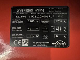 Linde R 12 B 01 ( 1120 ) reachtruck