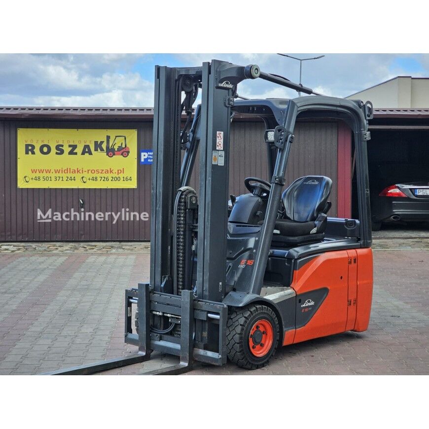 Linde E16-02 three-wheel forklift - Machineryline