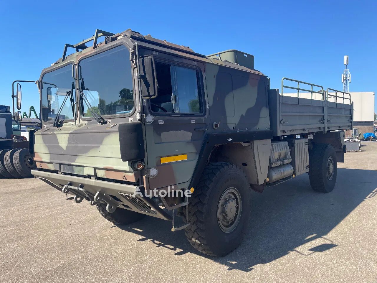 MAN KAT 1 4x4 met rosler lier 29.000 km 3 persoons deutsche datenbes camión militar - Autoline
