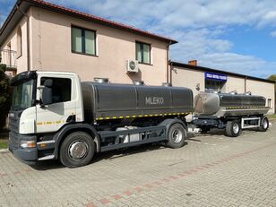 Scania P-340 camión para transporte de leche + remolque