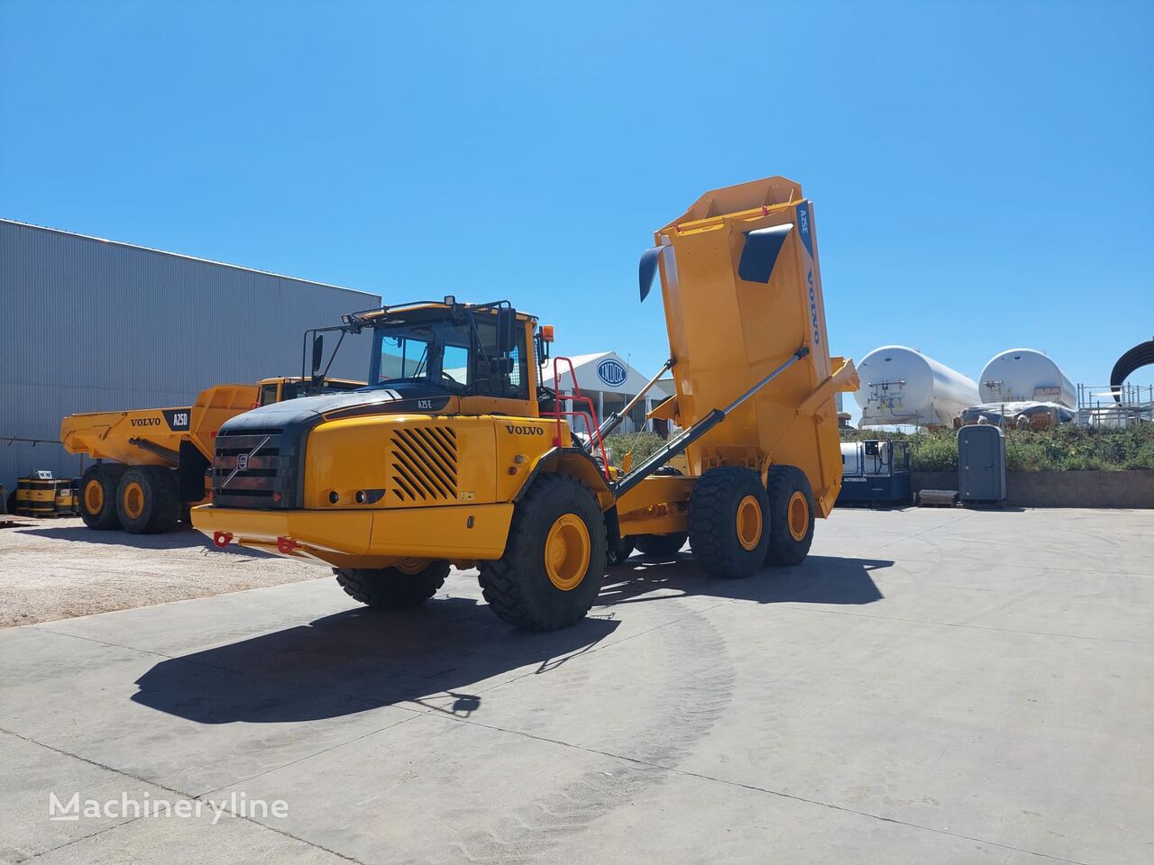 Volvo A25E articulated dump truck