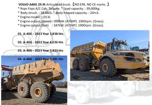 Volvo A40G volquete articulado