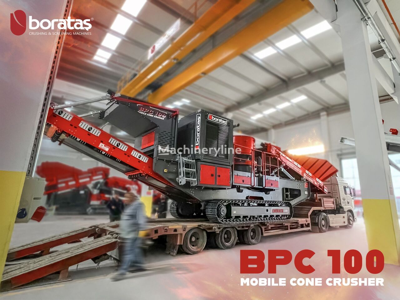 новая конусная дробилка Boratas Mobile Cone Crusher BPC 100 Cotrack – Tracked Hybrid