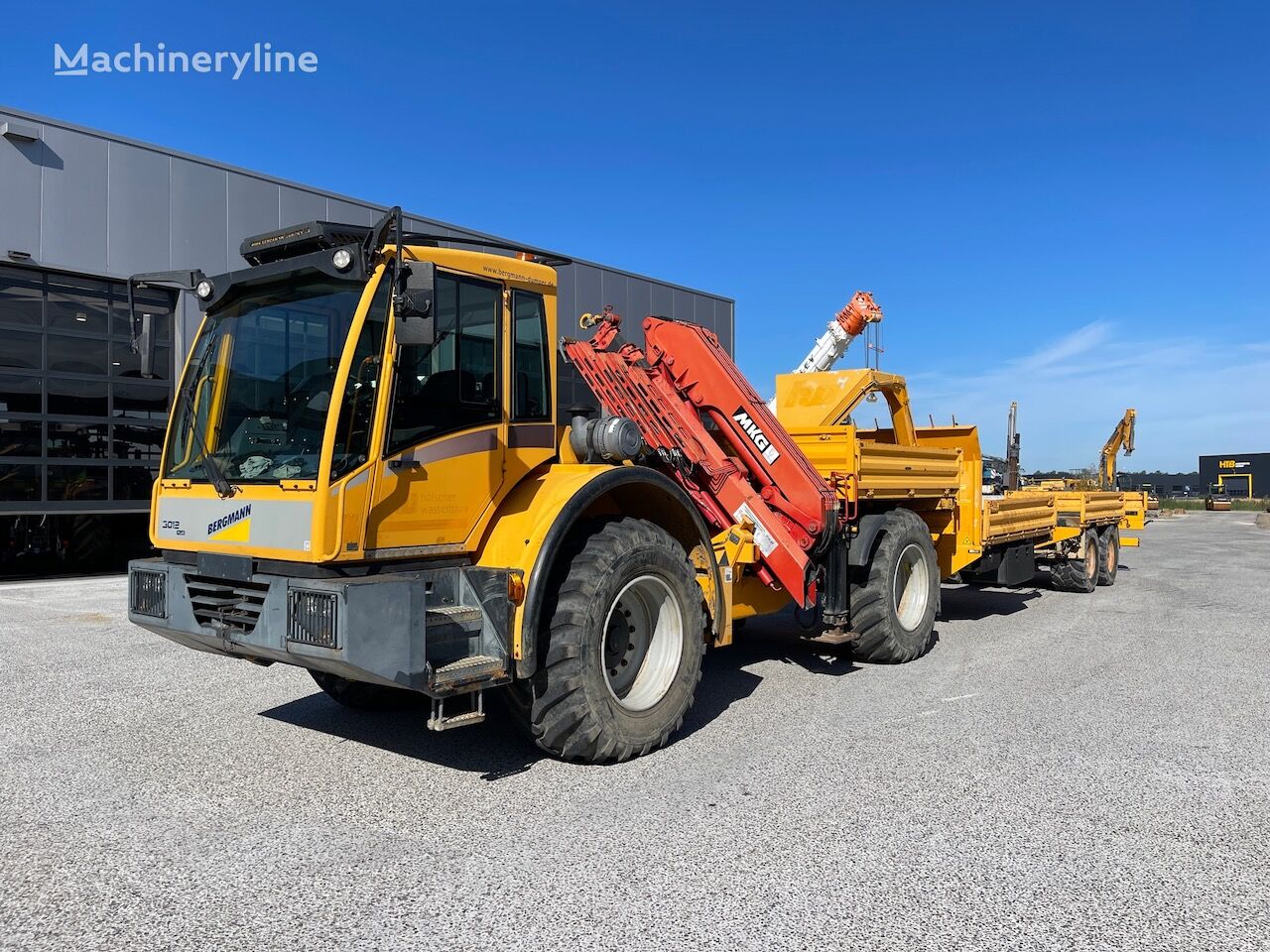 Bergmann 3012 Transporter met HKL Kraan damper sa krutom šasijom