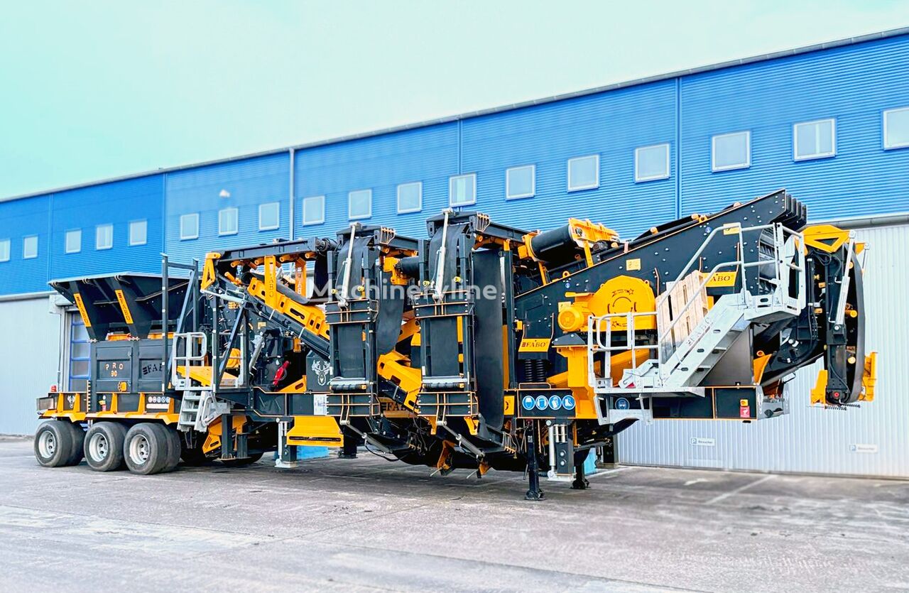 New FABO PRO 90 MOBILE CRUSHING & SCREENING PLANT horizontal shaft impact crusher - Machineryline