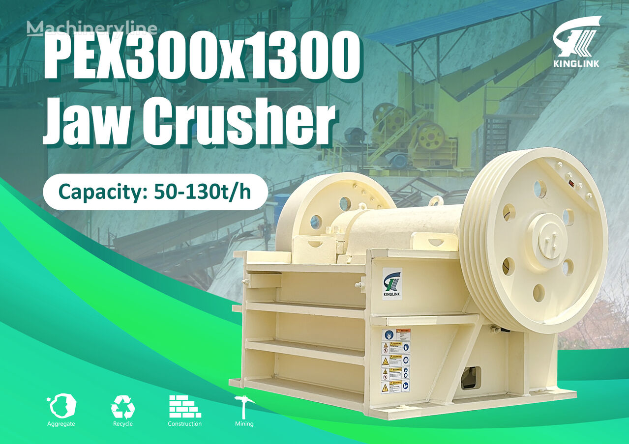 новая щековая дробилка Kinglink PEX1251 | PEX300x1300 Secondary Stone Jaw Crusher