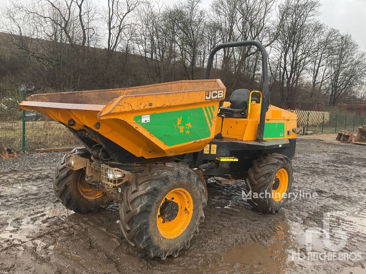 mini tombereau JCB 6TST 6 ton 4x4 Swivel