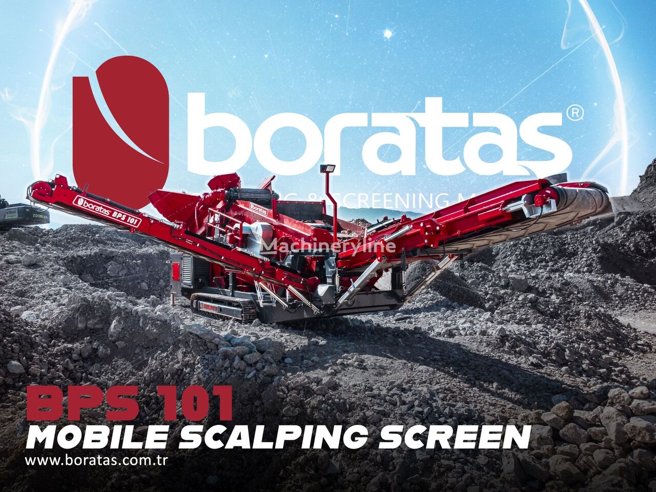 new Boratas Mobile Scalping Screen BPS 101 - Tracked Hybrid mobile crushing plant