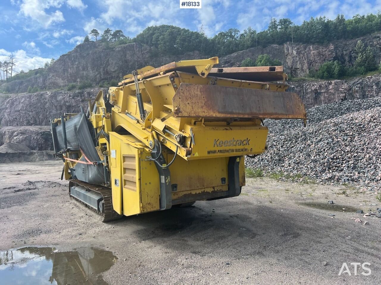 Keestrack K6 grader mobile crushing plant